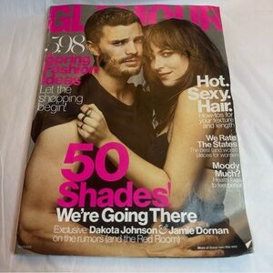Jamie Dornan and Dakota Johnson magazine cover Glamour
